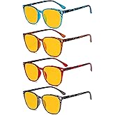 Eyekepper Ladies Reading Glasses - 4 Pack Large Square Readers for Women