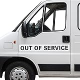 Tioncy 2 Pcs Out of Service Magnetic Signs 3 x 24