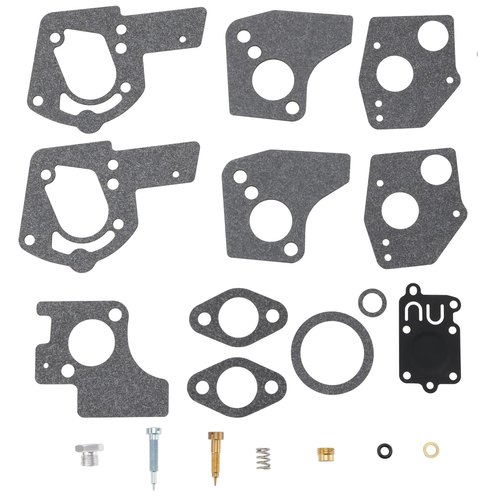 eMagTech 1 Set Lawn Mower Carburettor Repair Kit Carburetor Overhaul Kit 495606 494624 Compatible with Briggs?Stratton Pulsa Jet Carb 80200 81200 82200