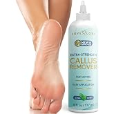 Love Lori Foot Callus Remover Gel Extra Strength Pedicure Tool for Feet 6oz | Quickly, easily, softens and removes dead, hard skin on heels &amp; feet; salon-quality pedicure results at home