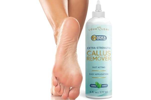 Love Lori Foot Callus Remover Gel Extra Strength Pedicure Tool for Feet 6oz | Quickly, easily, softens and removes dead, hard skin on heels & feet; salon-quality pedicure results at home