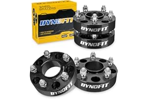 dynofit 1.5" Wheel Spacers 5x5 for 2007-2018 Jeep Wrangler JK, 1999-2010 Grand Cherokee WJ WK, 71.5mm HubCentric 5x127 Wheel Adapter for 2005-2010 Commander XK, 1/2"-20 Thread, 4Pcs Forged Spacers