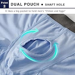 Cerahome Men's Boxers Briefs Fly Pouch Front Open
