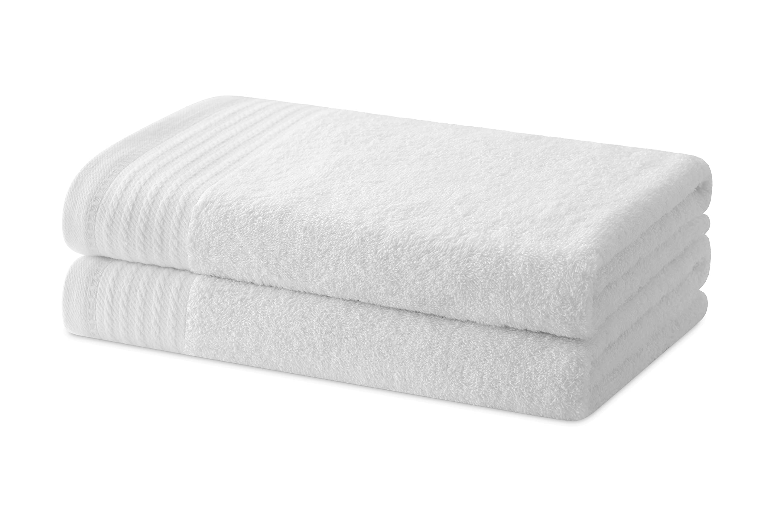 Degrees home - Set of 2 Bath or Shower Towels - Towel Set - 100% Cotton - 480 g/m2-130x65 cm