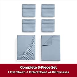 Mellanni Iconic Full Sheet Set - 6-Piece Bed