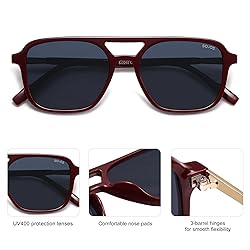 SOJOS Retro Aviator Sunglasses for Women Men,Trendy