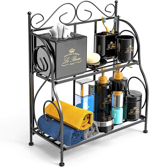 Amazon Com F Color Bathroom Countertop Organizer 2 Tier