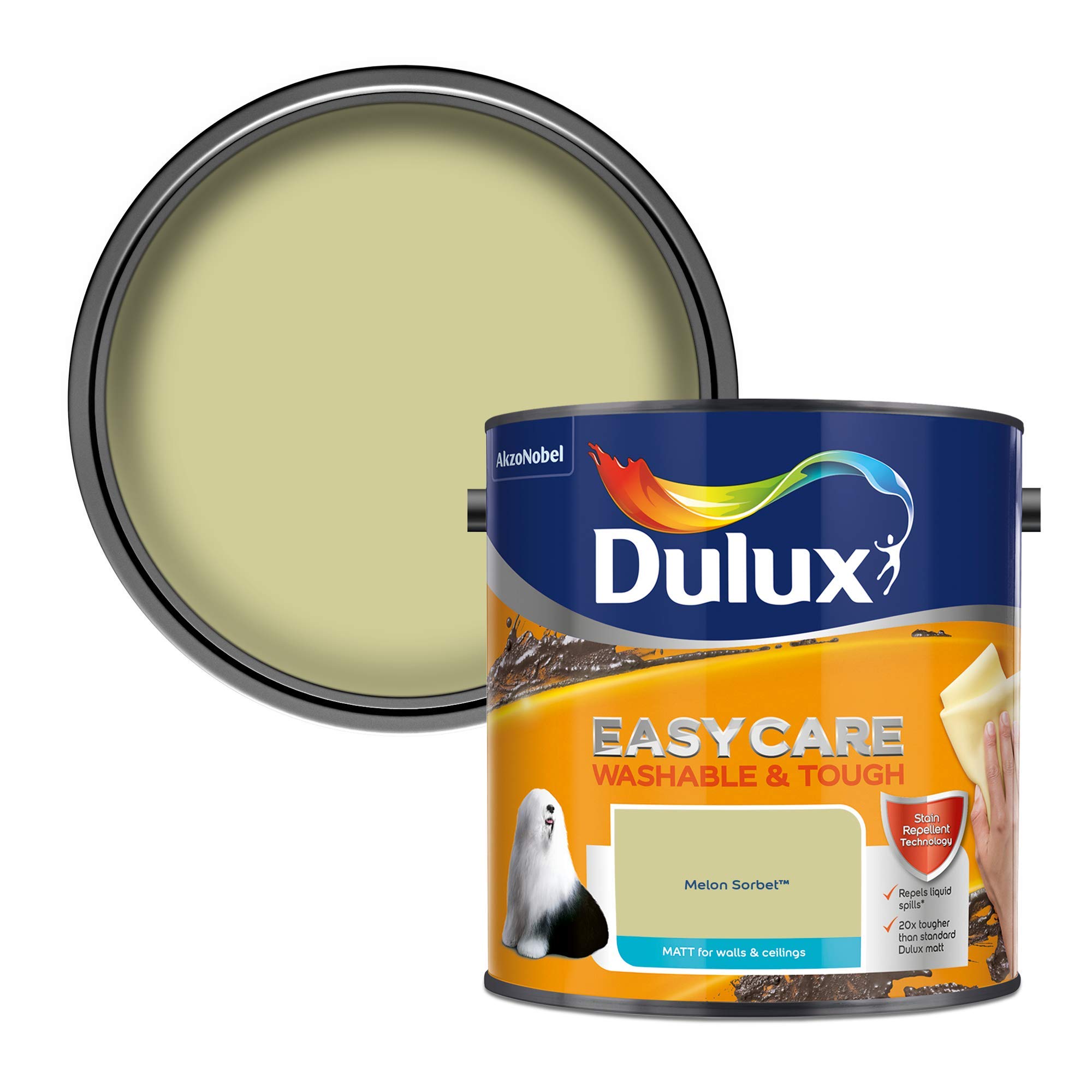Dulux Easycare Washable & Tough Matt Emulsion Paint - Melon Sorbet - 2.5L