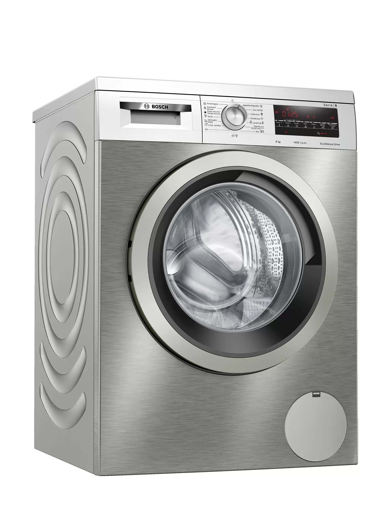 Bosch-WUU28T6XES-Serie-6-Lavadora-de-carga-frontal-clase-C-8-kg-Acero Bosch-WUU28T6XES-Serie-6-Lavadora-de-carga-frontal-clase-C-8-kg-Acero