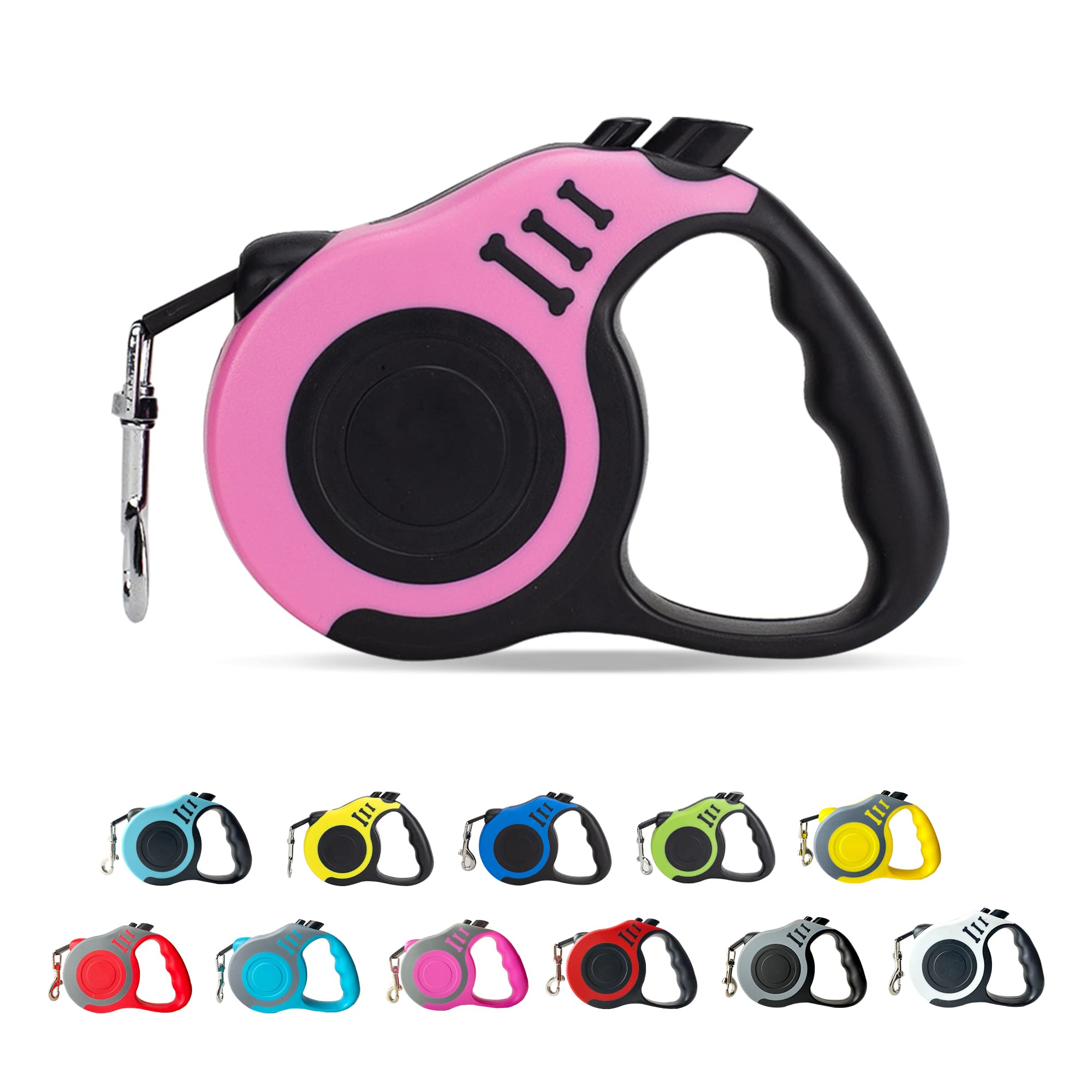 Photo 1 of LIEVUIKEN Retractable Dog Leash Automatic Telescopic Tractor Dog Tape, Pet Tape 10/16 FT Durable and Convenient, with Non-Slip Handle, Suitable for Small and Medium-Sized Dogs