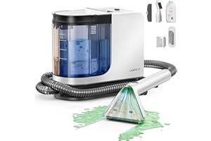 UWANT Portable Carpet Cleaner, 12Kpa Powerful Suction Spot Cleaner Machine, Upholstery Cleaner Machine, Home, Sofa, Car Cleaner,lily and ebony