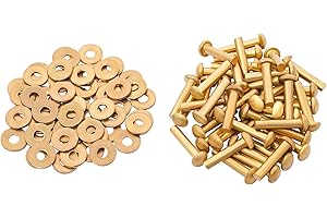 Lord of Battles Mushroom Head Rivets - Heavy Duty Solid Rivets Perfect for Wood, Metal, Leather & DIY Projects, Plate Armour 