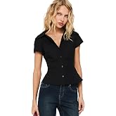 Princess Polly Women's Button Up Blouse Top
