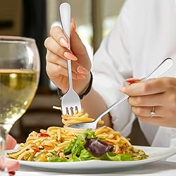 6PCS Serving Spoons and Forks set- Solid Spoon x