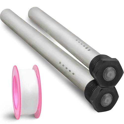 Anode RV Water Heater Set of 2 - Camper Anode Rod 3/4'' Thread - Magnesium Rod Compatible With Mor-Flo and Suburban Tanks
