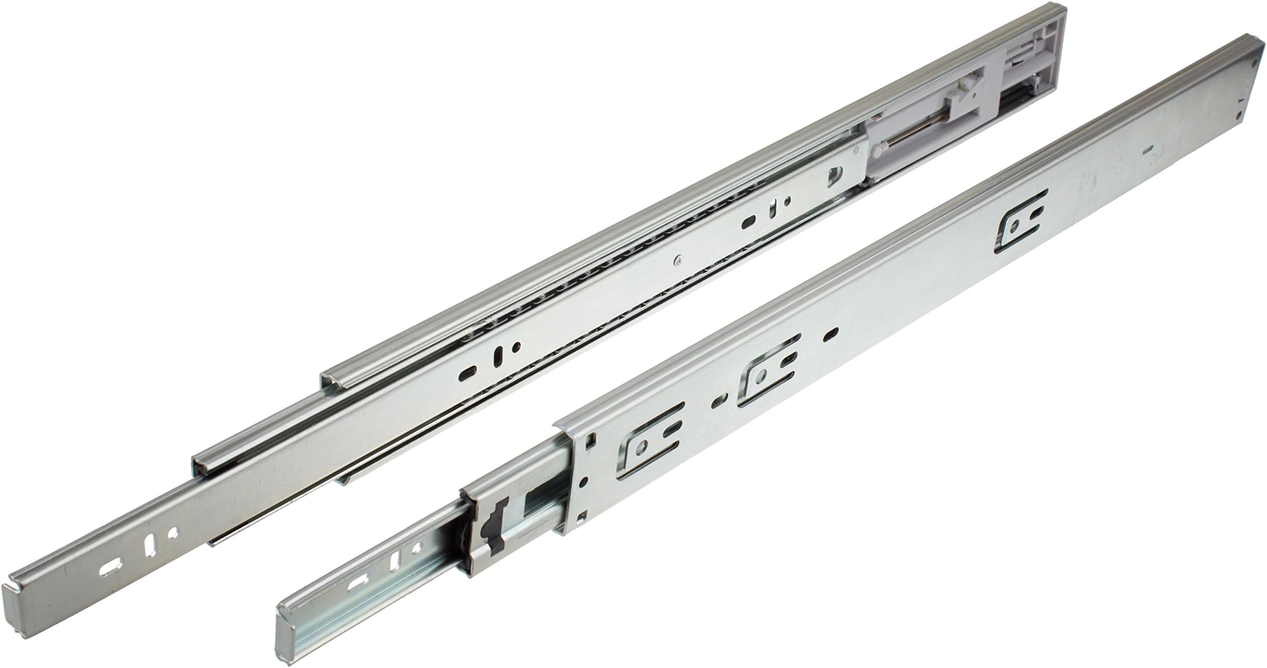 GlideRite Hardware2075-ZC-10 20 inch 100 lb 10 Pack 20" Side Mount Soft Close Full Extension Drawer Slides, Silver