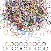 arricraft 380 Pcs Colored Jump Rings, 12mm Open Jump Rings 19 Colors Metal O Ring Connectors Links Jewelry DIY Findings for Keychain Choker Earring Necklace Bracelet Pendant Making