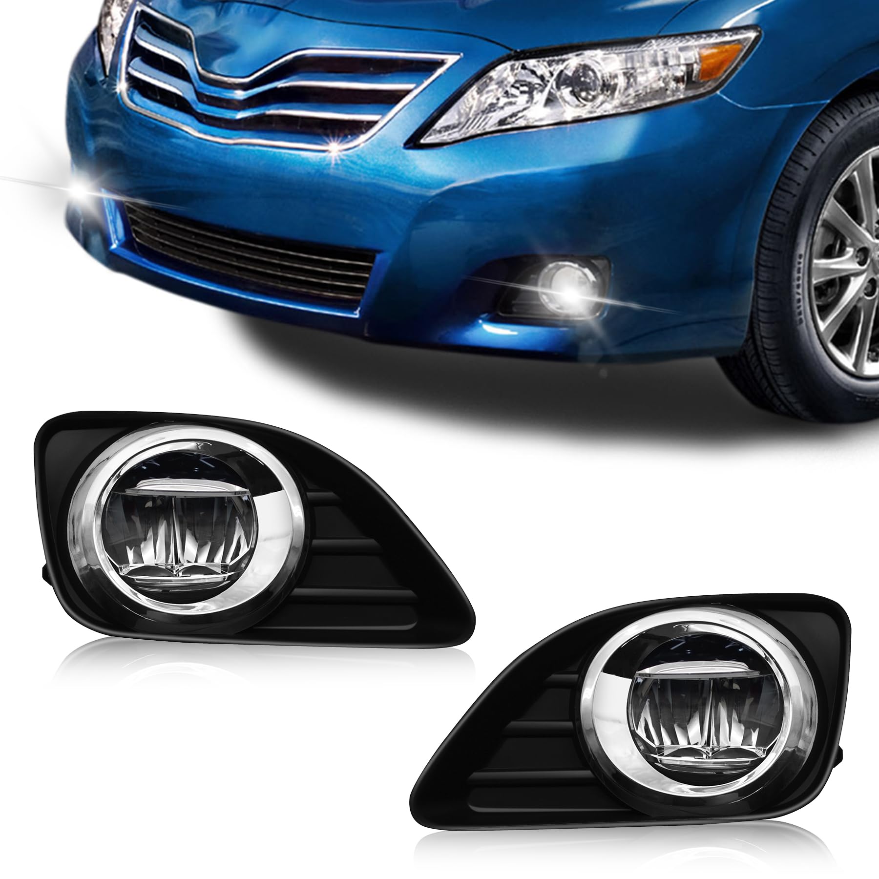 Shocklight LED Fog Lights Compatible with 2010 2011