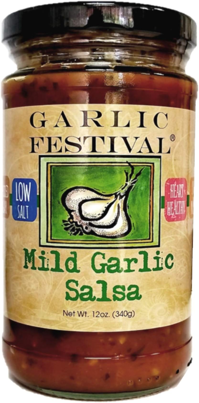 Garlic Festival Mild Garlic Salsa 12 oz.