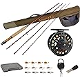 Aventik Extreme Fly Fishing Combo Kit 0/1/2/3/4/5/6 Weight Starter Fly Fishing Rod and Reel Kit Outfit with One Travel Case