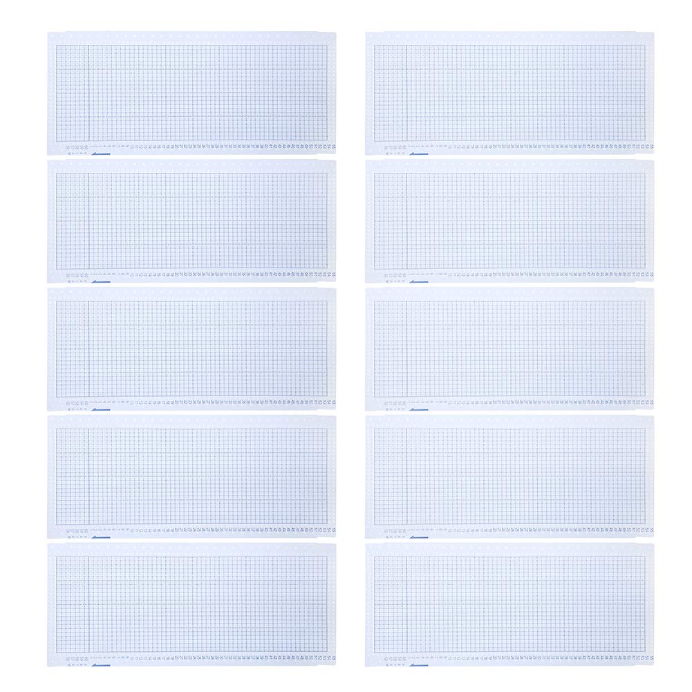 10Pcs Knitting Machine Punch Card, 24 Stitch Blank Punch Card for KH821 KH831 KH851 KH860 KHJ880 KH868 KH871 KH881 KH892 KH893 KH894 KH260 Blank Template