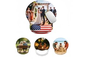 Custom Photo Mouse Pad with Wrist Support, Personalized Ergonomic Mouse Pads & Wrist Rests, Customizable Mousepad for Compute