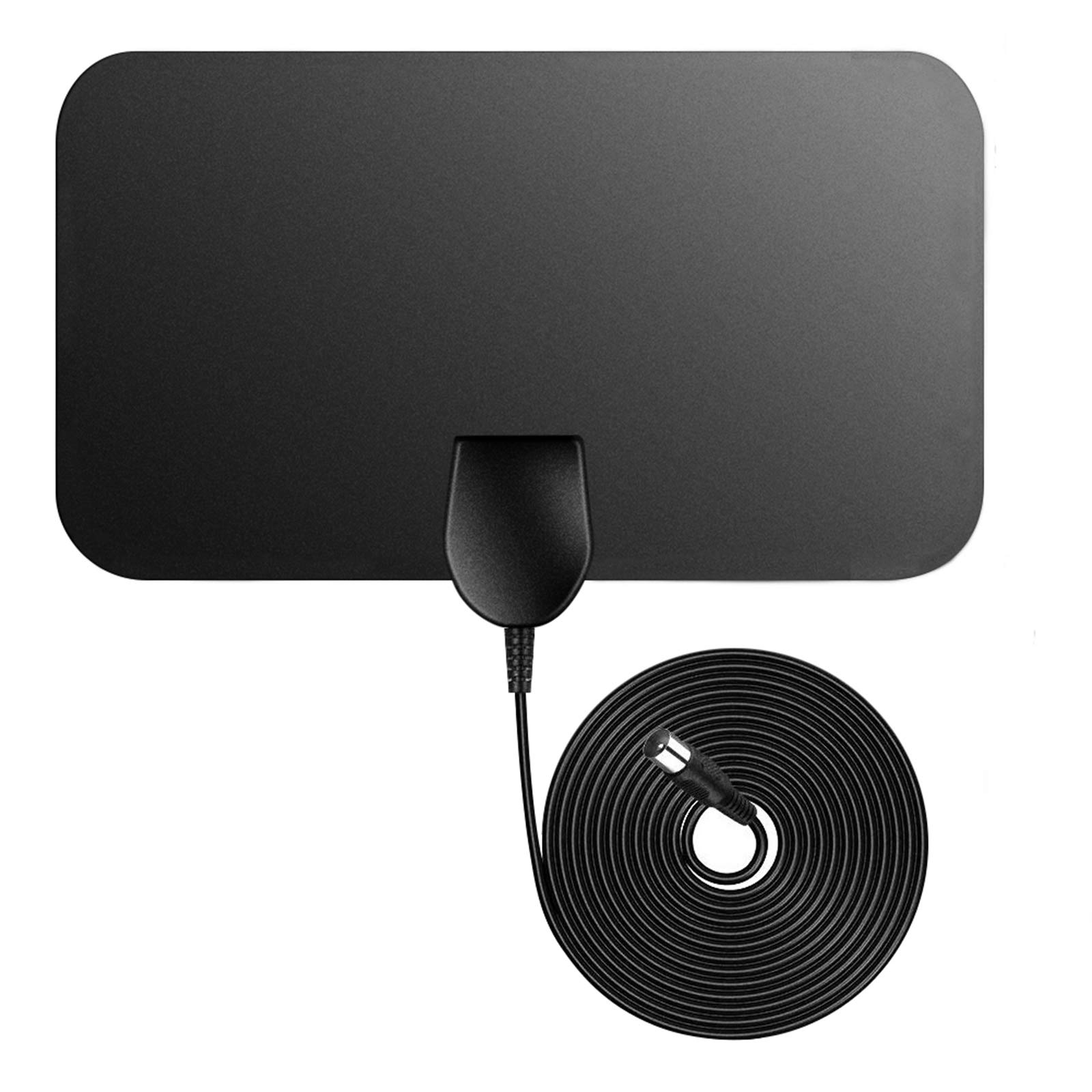 Firmrock TV Aerial, 50 Miles Digital, Ultra Thin HDTV DVB-T2, 12 FT Cable, Freeview Indoor TV Aerial