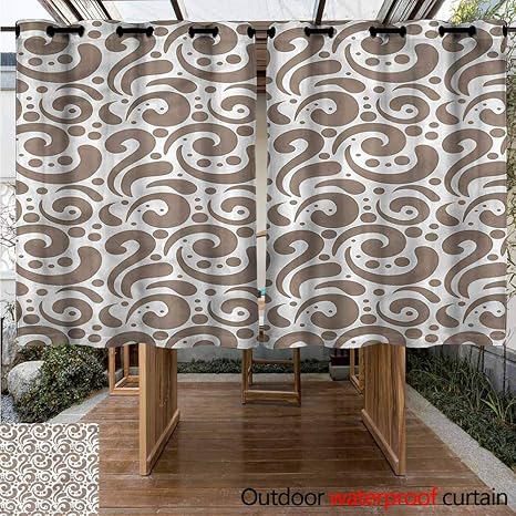 Amazon Com Sunnyhome Outdoor Curtain Panel For Patio