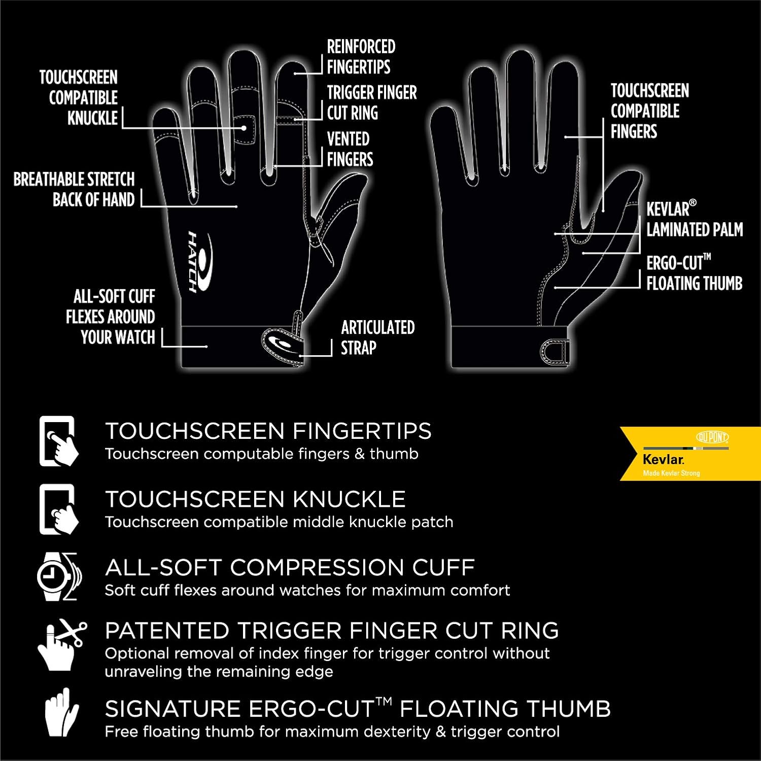 Amazon Com Hatch Tsk325 Task Leather Medium Glove With Kevlar Lining Sports Outdoors