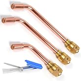 MFA-J Oxy Acetylene Rosebud Torch Tip for Victor J Torch Sizes #2#4#6 | Oxy Acetylene Heating Tips Rosebud for Victor Ligth Duty Torches (#2, #4 and #6) Made High Heat Resistant Solid Copper Alloy