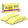 Post-it Super Sticky Notes, 10 Sticky Note Pads, 1.875 x 1.875 in., Ideal for Organization in Your Dorm, Home or Office, Canary Yellow