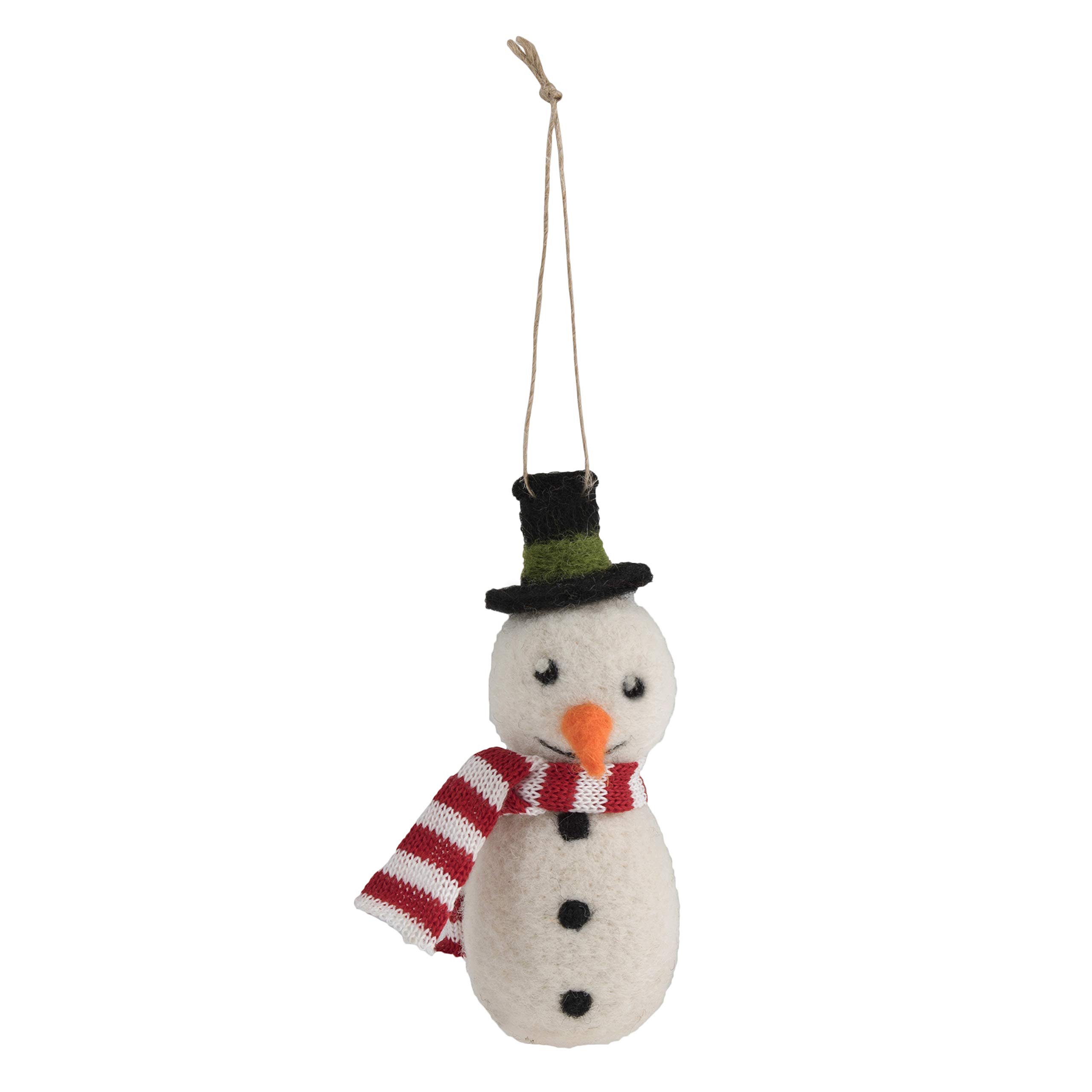 Trimits Christmas Needle Felting Craft Kit, Snowman, 11.5 x 4.5cm