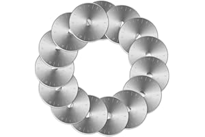 Premier Blades 45mm Rotary Cutter Blades - (15 Pack) Fits Fiskars, Olfa, Martelli Blades and More - Studio Fabric Cutter Wheel for Fabric & Paper