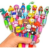 BIMORITA 24Pcs Mini Multicolor Pens in One 4-in-1, Cute Pens Bulk for Party Favors and Birthdays, Delightful Ballpoint Pen Back To School Gifts Classroom Student Prizes