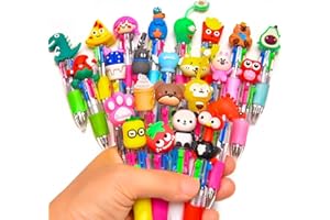 BIMORITA 24Pcs Mini Multicolor Pens in One 4-in-1, Cute Pens Bulk for Party Favors and Birthdays, Delightful Ballpoint Pen Back To School Gifts Classroom Student Prizes