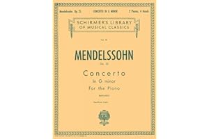 Mendelssohn: Concerto No. 1 in G Minor, Op. 25 - Schirmer Library of Classics Volume 61 -NFMC 2024-2028 Selection | Piano Due