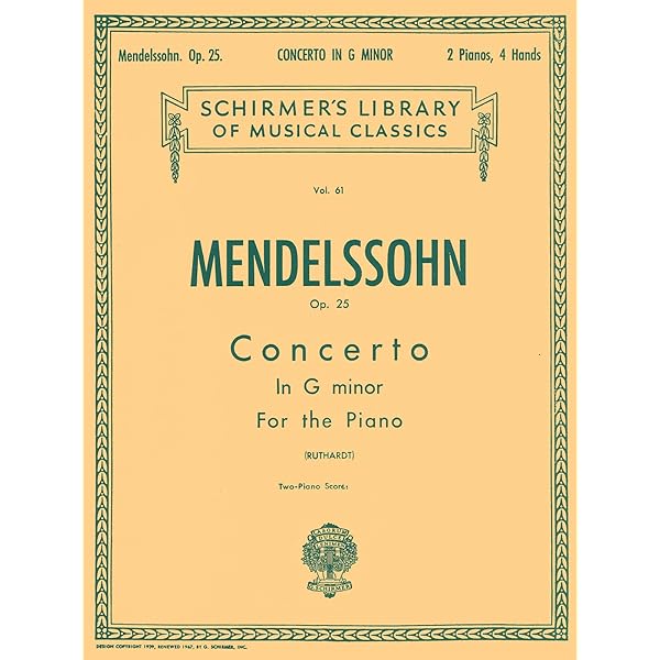 Mendelssohn: Piano Concerto No. 1 in G Minor, Op. 25 (Edition