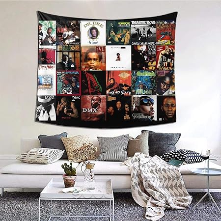 Collage Rapper Wall Tapestry Rapper Tapestry Wall Hanging For
