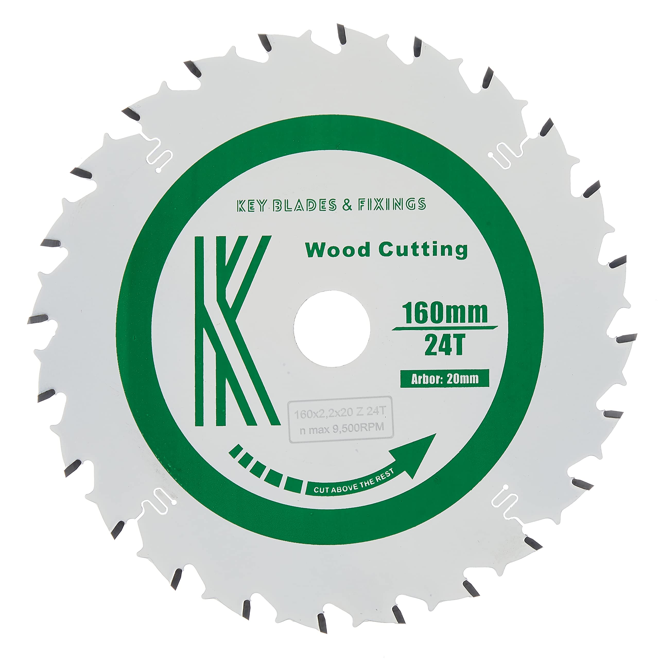 2202 Key Blades and Fixings 160mm x 20mm x 2.2mm 24T Track Saw Blade for Festool TS55 Teflon Coated Professional Quality Saw Blade Best for Quality and Price