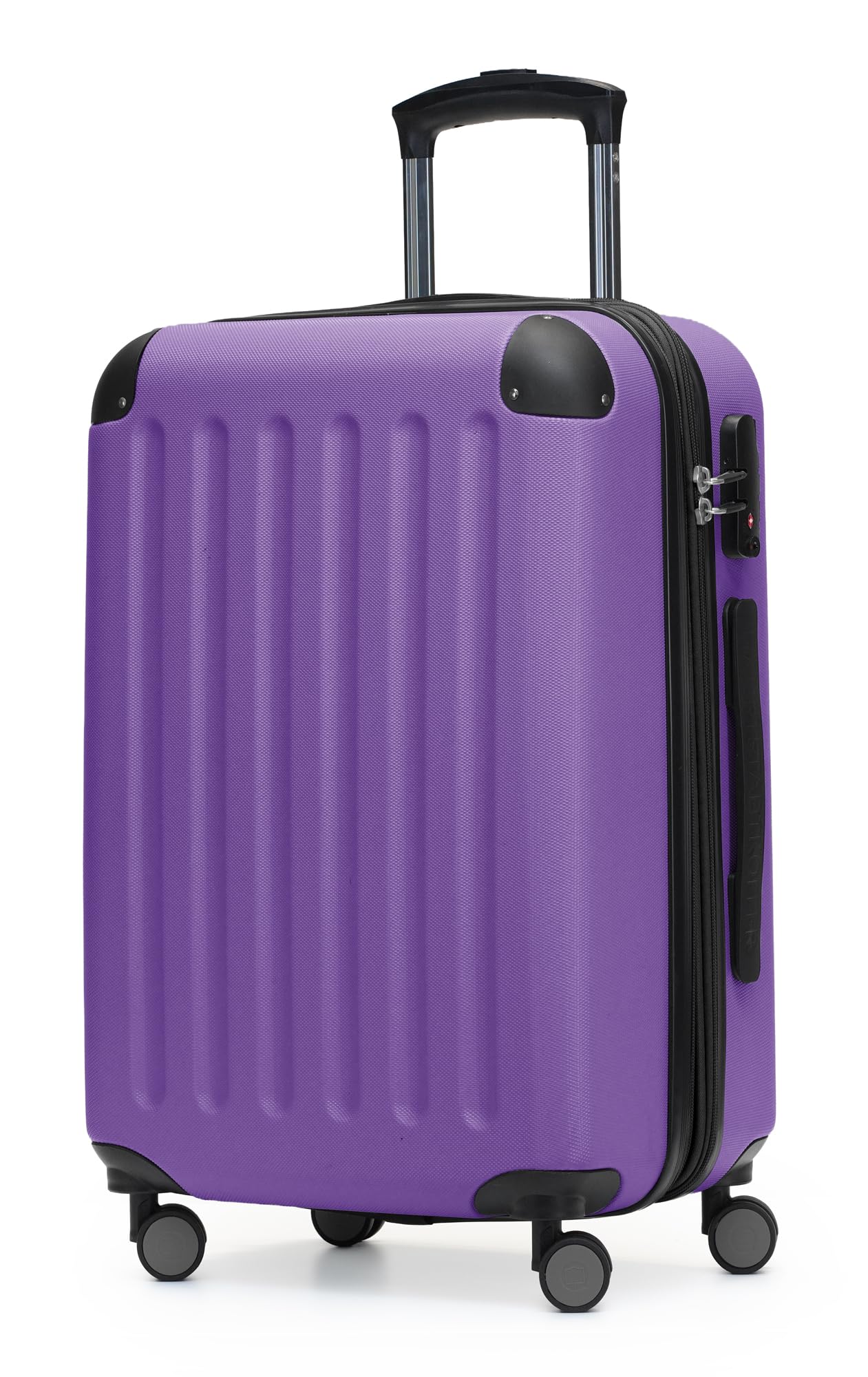 HAUPTSTADTKOFFER - Spree - Carry on luggage Suitcase Hardside Spinner Trolley Expandable 55 cm TSA, Purple