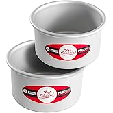 Fat Daddio's Anodized Aluminum Round Cake Pans, 2 Piece Set, 5 x 3 Inch
