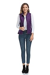LONGKING 2024 Upgraded, Purple Women's Outwear Vest