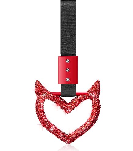Amazon.com: Fabbay 2 Pieces Heart Handle Keychains Car Accessory