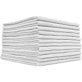The Rag Company The Pearl Detailing Towel, Ice Grey, 16x16in, 12-Pack | Paint-Safe &amp; Scratch-Free, 80/20 Blend Korean Microfiber, 320 GSM, Edgeless &amp; Tagless, Pearl Weave, 380,000+ Fibers per Sq In