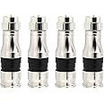 MOOKEERF RG11 Connectors 4 Pack,F Type Connectors,RG11 Coax Cable Compression Fitting with Weather Seal O Ring,F Connectors for RG11 Coaxial Cable