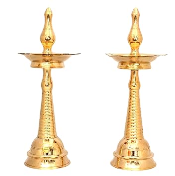 buy cingar brass kerala deepam multicolour set of 2 online at low prices in india amazon in buy cingar brass kerala deepam