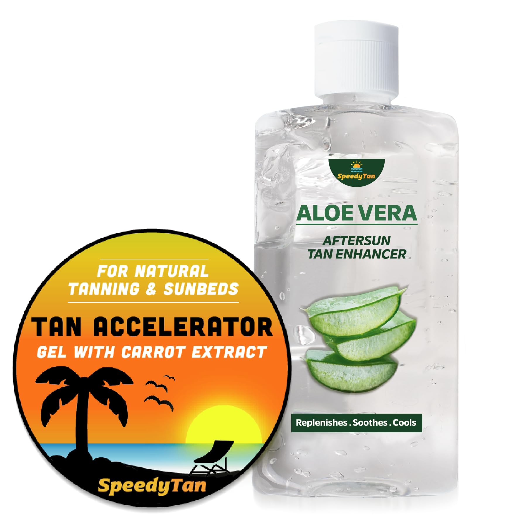 Premium Tan Accelerator Gel - For Sunbed Use & Natural Tanning - Natural Tanning Accelerator With Carrot Tanning Oil - UK Based Brand