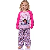 INTIMO Gabby's Dollhouse It's Meow Time Toddler Kid's Raglan 2 Piece Long Sleeve Long PJ Pant Pajama Set for Girls Boys