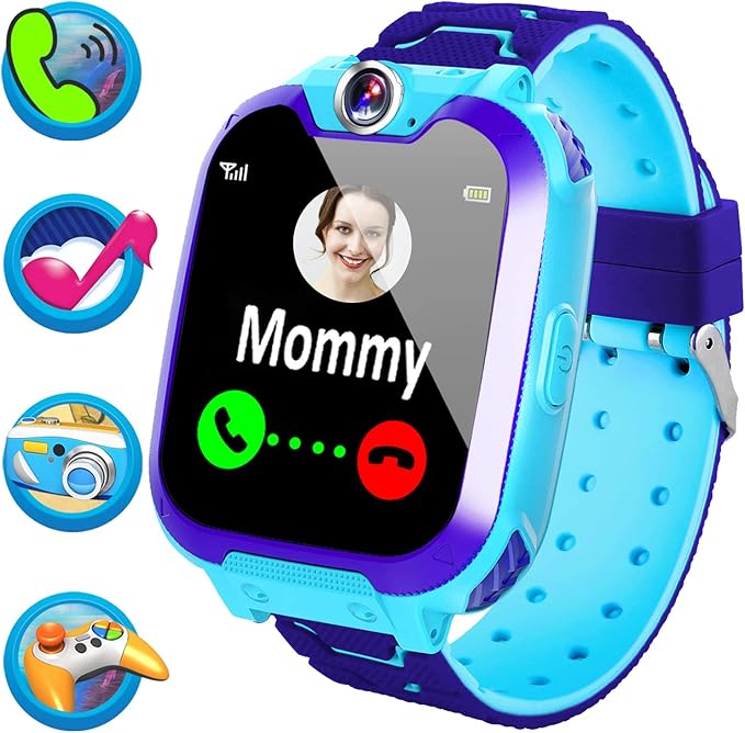 Smart Watch for Kids Boys Girls Kids Game Smartwatch Phone with TwoWay Call SOS Games Camera