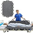 Bed Positioning Pad with Reinforced Handle 70" X 40" Multipurpose Waterproof Transfer Sheet for Turning Lifting & Sliding Reusable Washable Patient Positioning Sheet for Bedridden Caregiver Gray